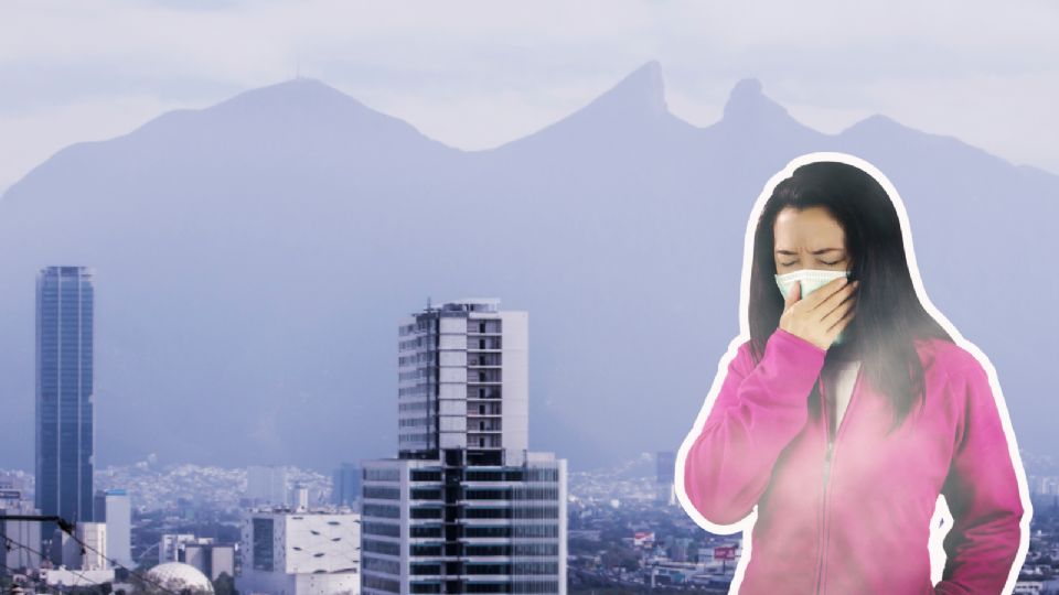 Cinco municipios del área metropolitana de Monterrey registraron mala calidad del aire este martes por altas concentraciones de partículas contaminantes.