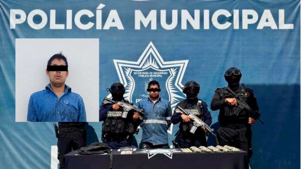 Detienen a hombre con droga en Colonia Ladrillera