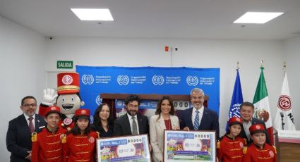 Lotería Nacional celebra 70 años de la OIT en México con billete conmemorativo