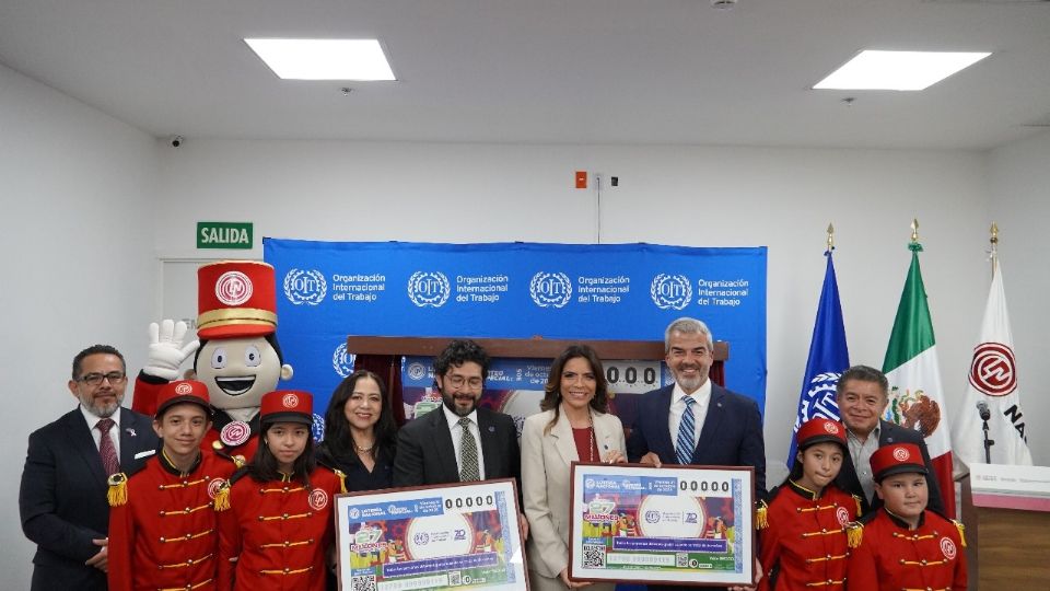 Premio Mayor de $27 millones: Billete de Lotería conmemora 70 años de OIT y la Primavera de Derechos Laborales en México.