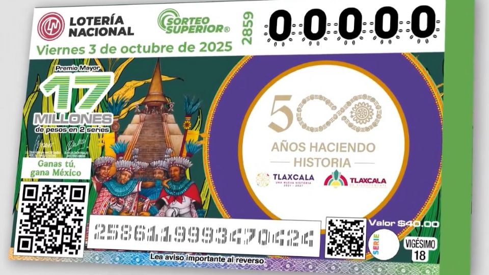 La directora Olivia Salomón destacó que este billete conmemorativo, con un premio mayor de 17 millones de pesos, honra a la tierra que fue 'semilla de México'.