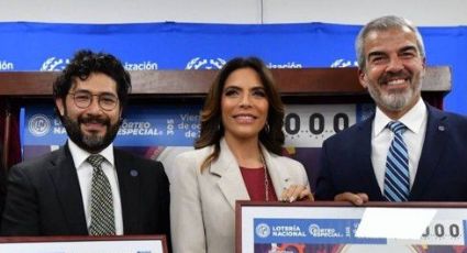 Develan billete de lotería por siete décadas de la OIT en México