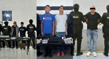 Detienen a 4 presuntos delincuentes y un objetivo prioritario en operativos en NL