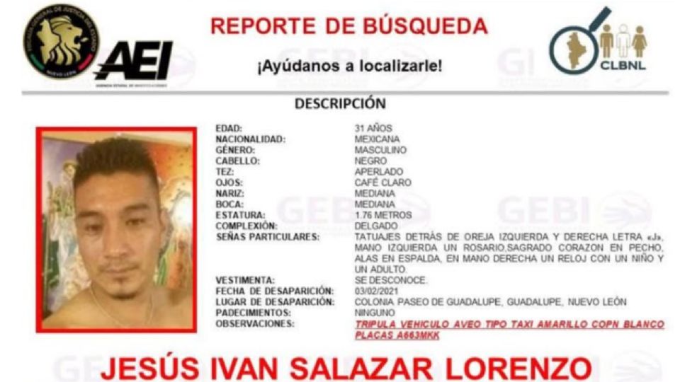 Autoridades de Nuevo León realizaron un operativo con binomios caninos en Guadalupe en seguimiento a la búsqueda de Jesús Iván Salazar, desaparecido desde 2021.