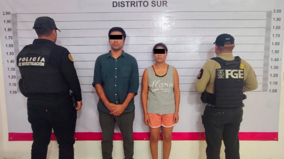 Detenidos por la FGE de Quintana Roo.