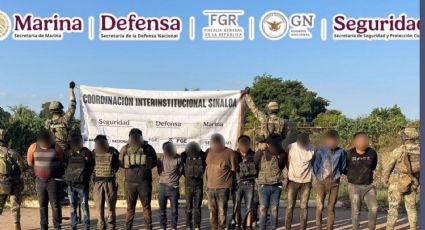 En Sinaloa, elementos de Marina repelen agresión y detienen a 13 integrantes de 'Los Mayos'