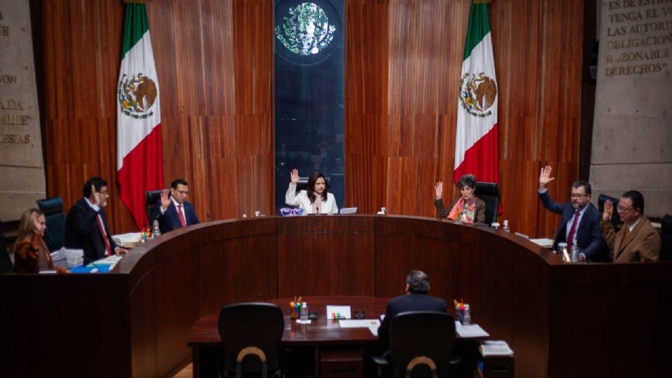 Sesión en el Tribunal Electoral del Poder Judicial de la Federación de México.