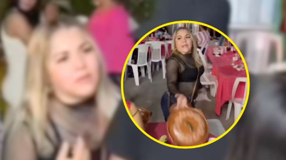 'Lady hambreada' se suma a la larga lista de personajes virales, tras perder el control en un evento público.