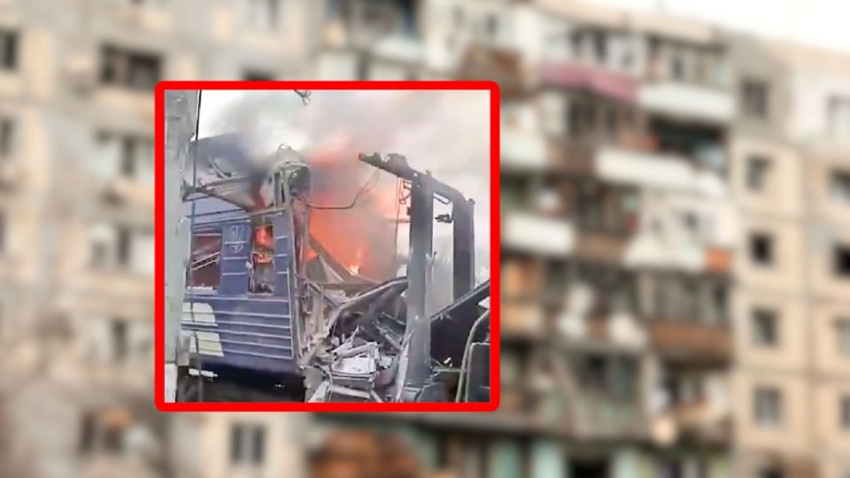 Rusia ataca con drones una estación de trenes en Ucrania