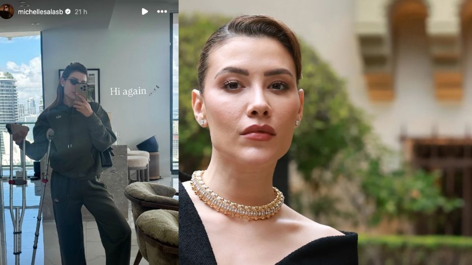 Michelle Salas, hija de Luis Miguel sorprende al aparecer con muletas