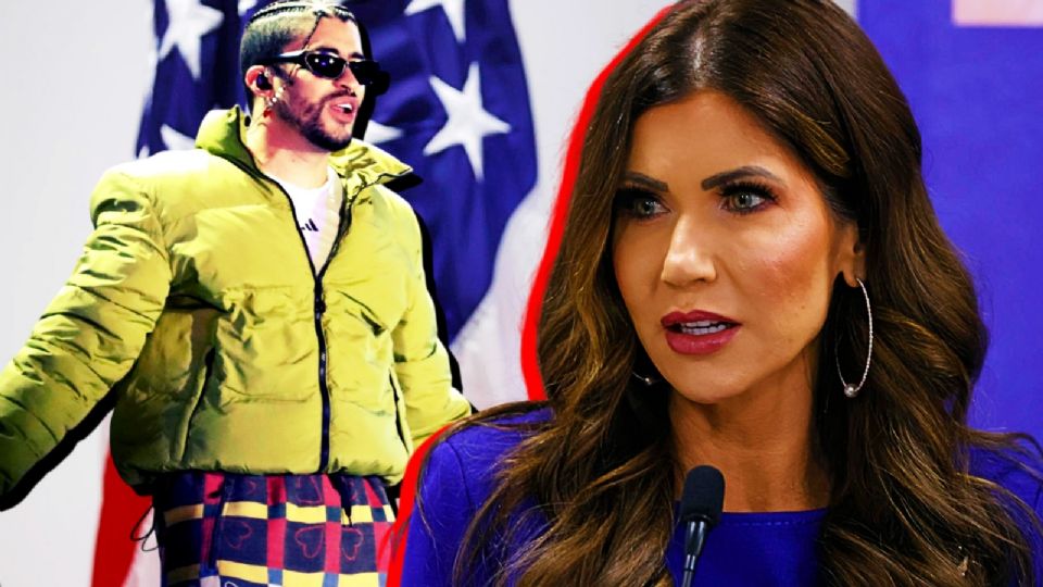 Kristi Noem descarta presencia de Bad Bunny en Super Bowl 2026