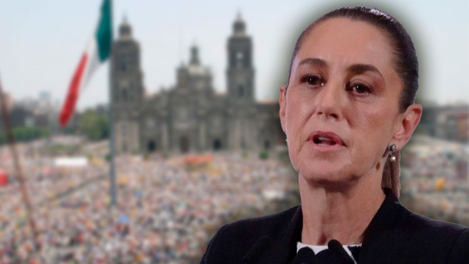 La presidenta Claudia Sheinbaum celebra su primer año de gobierno desde el Zócalo de la CDMX con un evento masivo.