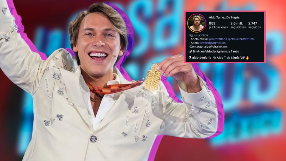 Aldo De Nigris ganó La Casa de los Famosos y cientos de seguidores en Instagram
