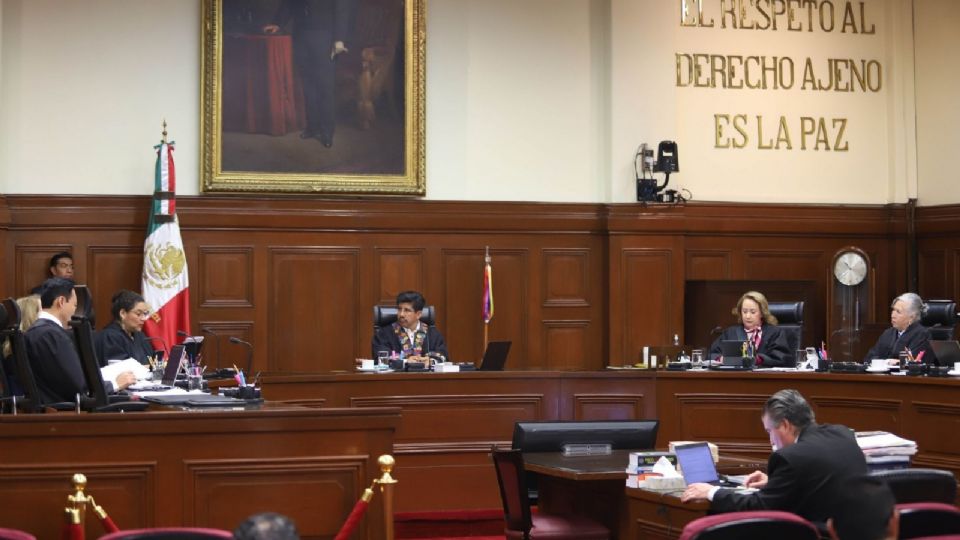 Sesión del pleno de la SCJN.