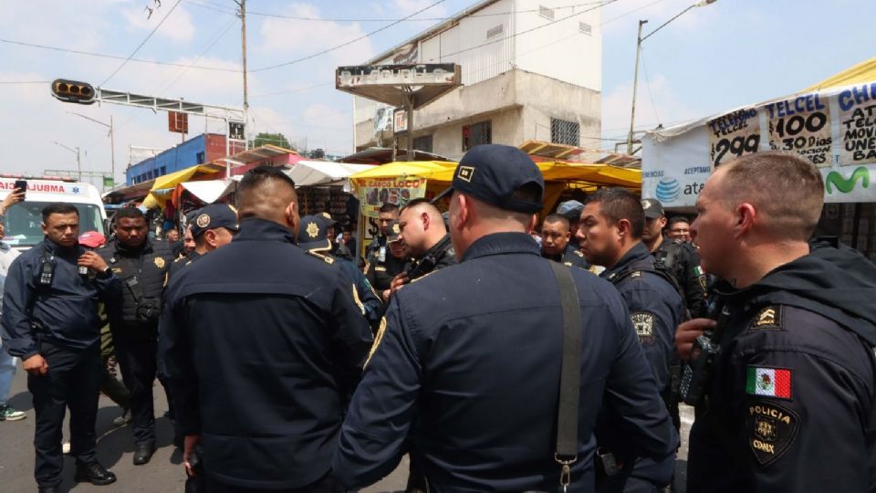 Integrantes de la Secretaría de Seguridad Ciudadana de la capital realizaron ayer un operativo en la vecindad con númeor 6 de Jésús Carranza en el barrio de Tepito en agosto de 2025.