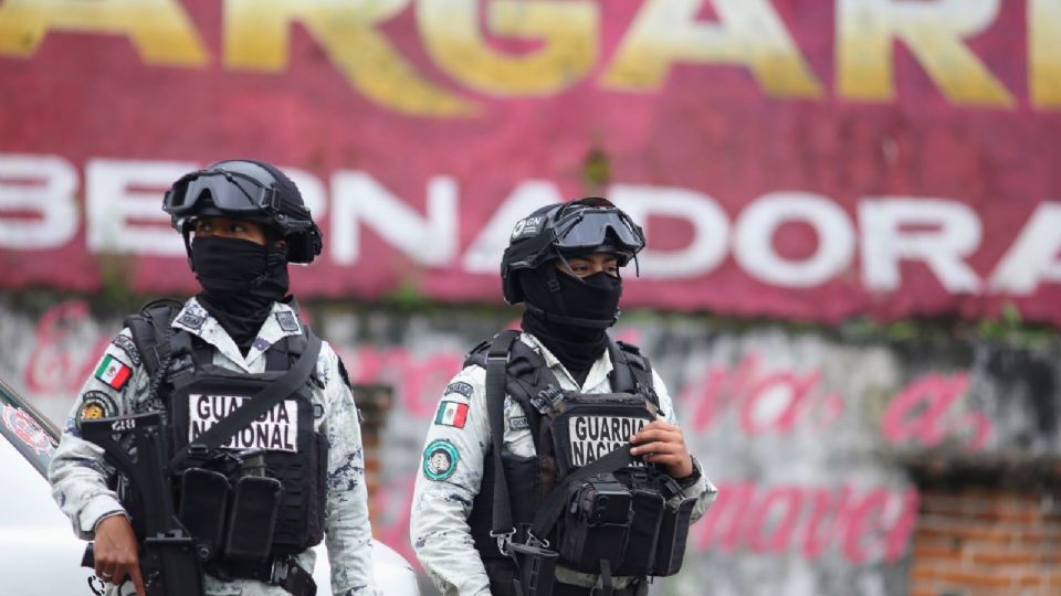 Los elementos de la Guardia Nacional fueron captados desde temprana hora al interior de la Cámara Alta.