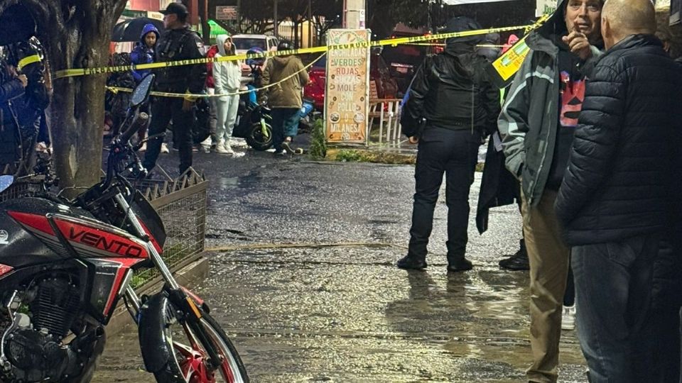 La zona fue acordonada por policías de la SSC.