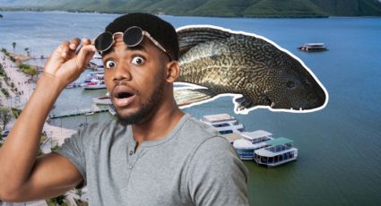 Hombre pesca un “Pez Diablo” en la Presa La Boca