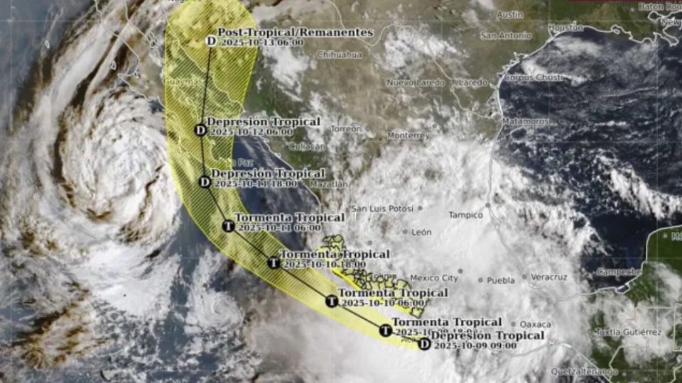 Esta es la trayectoria de la tormenta tropical Raymond