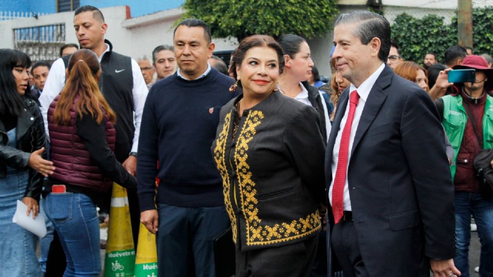 Giovani Gutiérrez y Clara Brugada.