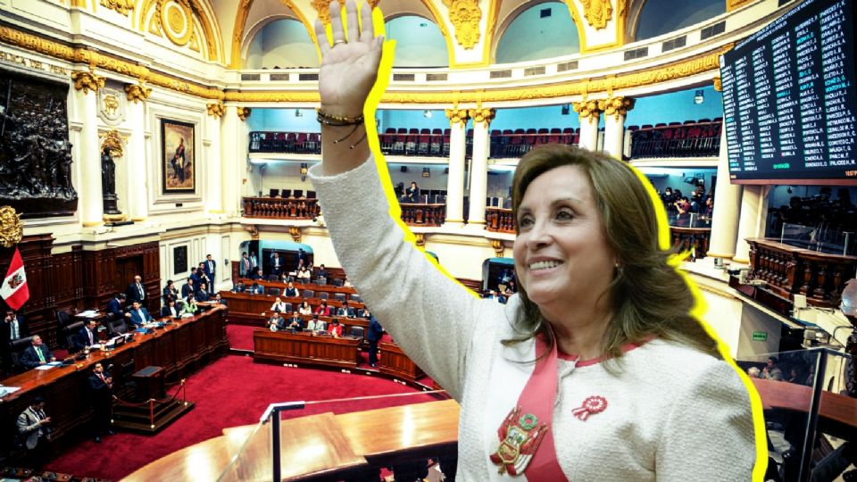 Dina Boluarte, presidenta de Perú.