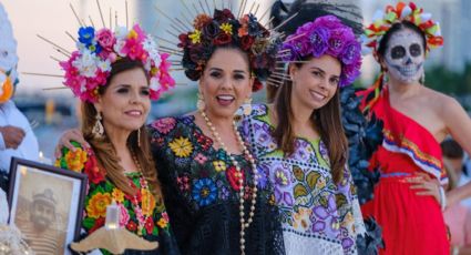 Mara Lezama conmemora el Janal Pixan 2025 en Puerto Juárez con una ofrenda a las tradiciones mayas
