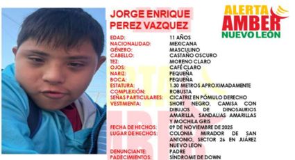 Activan Alerta Amber por Jorge Enrique Pérez Vázquez, menor de 11 años desaparecido en Juárez