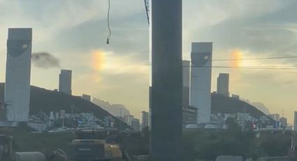 VIDEO | Así fue la aurora boreal que se registró esta tarde en el cielo de Monterrey
