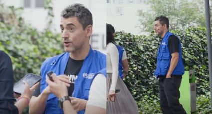 VIDEO | Luis Gerardo Méndez aparece en calles de CDMX para recaudar fondos para los refugiados