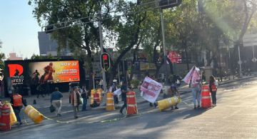 Bloquean Paseo de la Reforma por feminicidio en Morelos