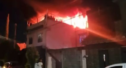 VIDEO | Casa arde en llamas en la colonia Balcones de Huinalá II en Apodaca