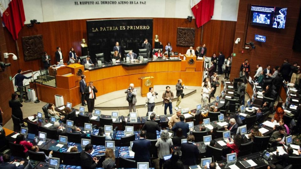 Legisladores en el Senado de la República.