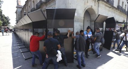 Vallas metálicas que blindan el Zócalo capitalino superaron la prueba ante embates de la CNTE