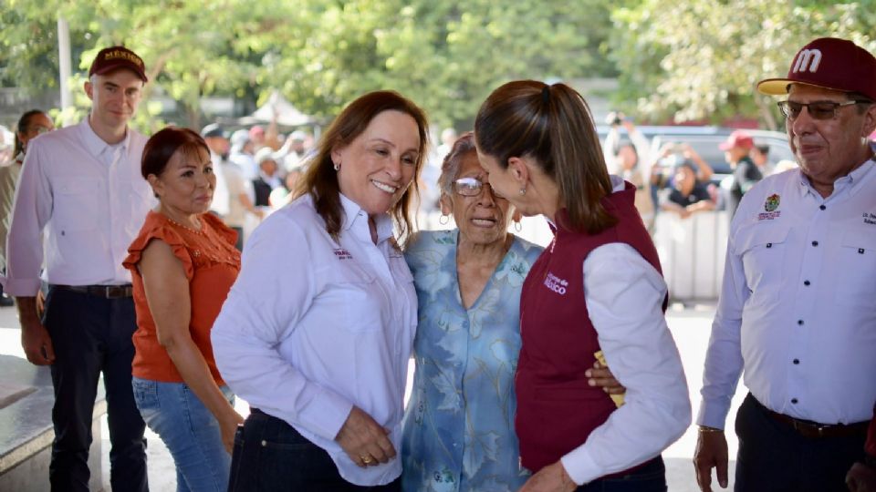 Claudia Sheinbaum Pardo, Presidenta de México, y Rocío Nahle, gobernadora de Veracruz, encabezaron un recorrido por centros de entrega de apoyos para damnificados.
