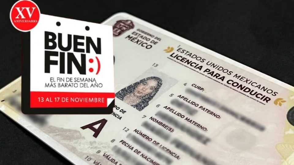 Licencia de conducir con 50% de descuento en el Buen Fin 2025