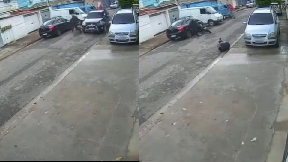 Ladrones intentan asaltar a conductor y terminan atropellados 
