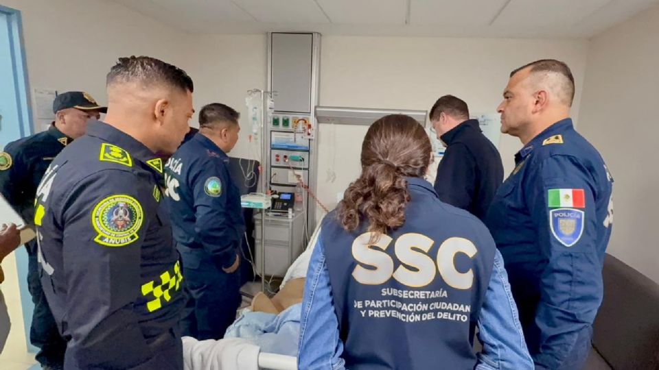 SSC acompaña a policías lastimados en marcha de la generación Z.