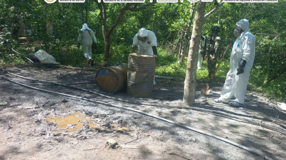La quema controlada del químico se llevó a cabo en Acapulco, Guerrero.
