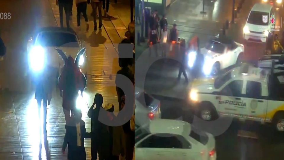 Auto invade zona peatonal en CDMX y desata pánico entre ciudadanos