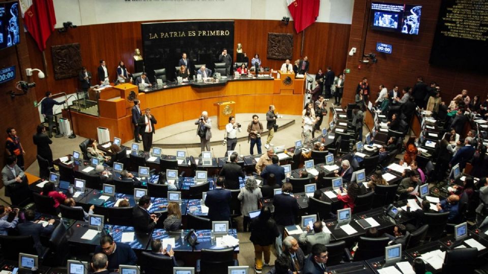 Sesión del Senado de la República.