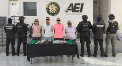 Detienen a cinco en Monterrey y a una pareja en Pesquería con más de 300 dosis de droga