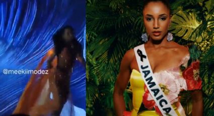 VIDEO | Representante de Jamaica, Gabrielle Henry, sufre caída en pasarela de Miss Universo