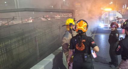 Reportan incendio cerca de estaciones del Metro Regina y Niños Héroes, en Monterrey