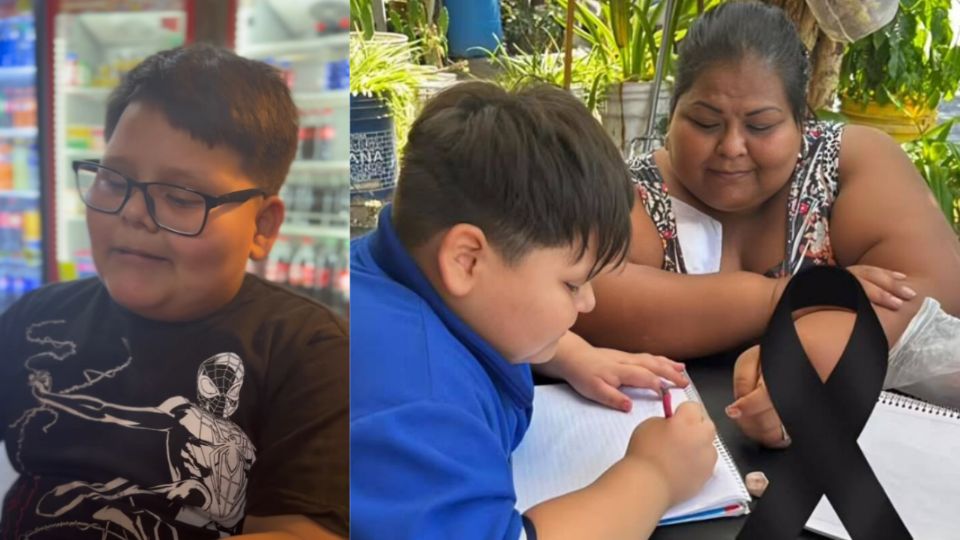 El pequeño explicó como ha sido su vida tras el deceso de su madre.