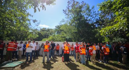 Simulacro de proteccion civil en el congreso del estado logra evacuación en 7 minutos