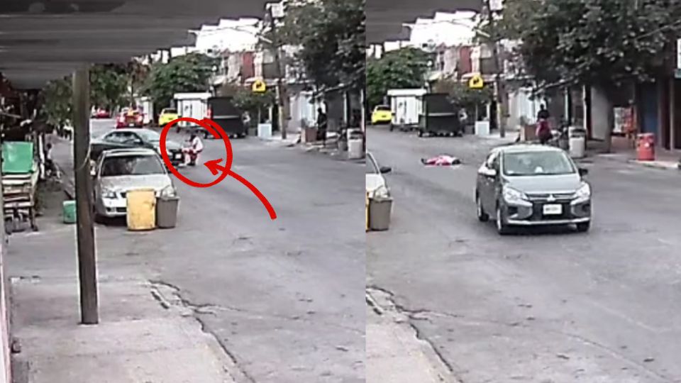 difunden video de conductor que atropelló a una mujer y escapó