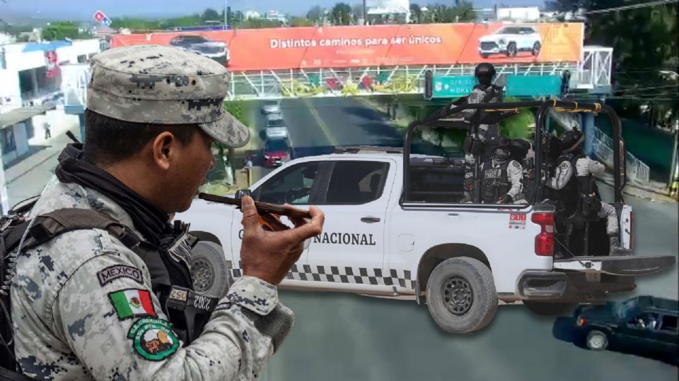 Choque en Uruapan deja cinco agentes de la Guardia Nacional con heridas leves.