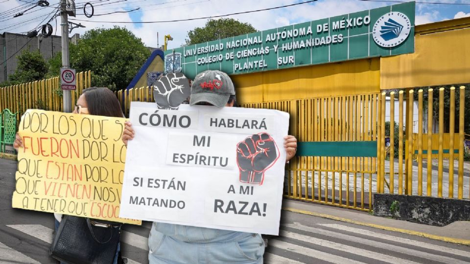La madre de familia, Adriana Ochoa, denunció el intento de la UNAM de forzar el regreso a clases en el CCH Sur.