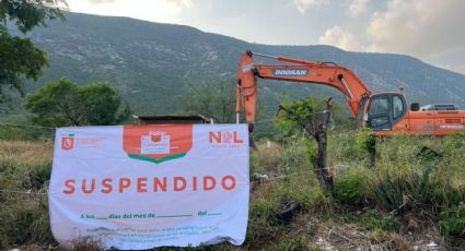 Suspende Gobierno construcción irregular en el Cerro del Topo Chico en Escobedo