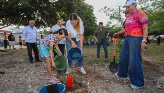 Avanza Cecilia Patrón con la reforestación de zonas urbanas meridanas.